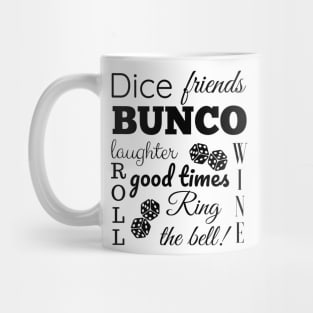 Bunco Night Word Cloud Fun Dice Game Night Shirt Hoodie Sweatshirt Mug